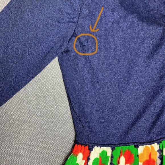 VINTAGE Leslie graphic patchwork dress - Picture 7 of 7